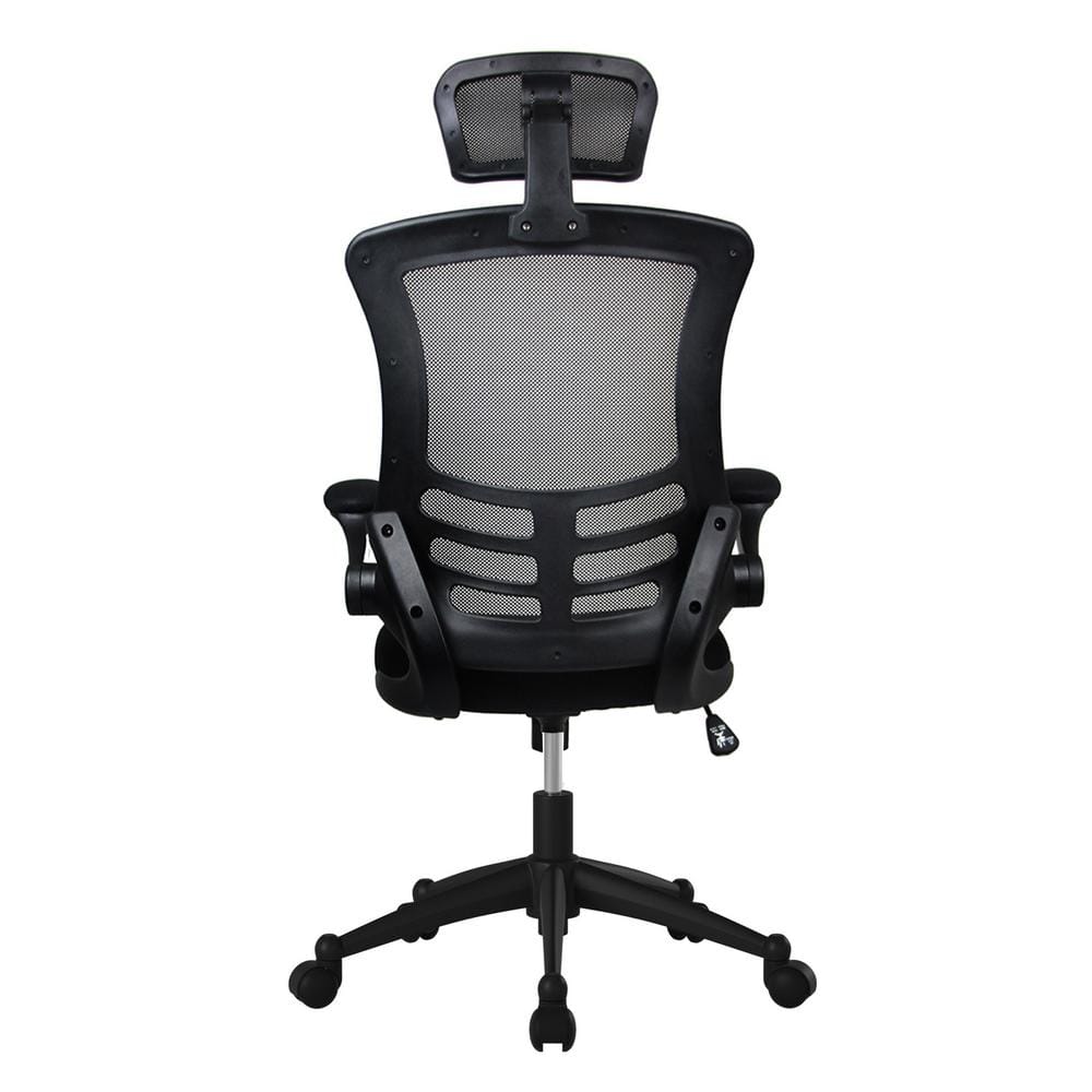 Ergonomic Executive High-Back Mesh Swivel Chair with Adjustable Arms, Black