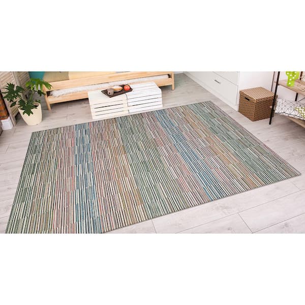 Cape Fayston Multi 4 ft. x 6 ft. Indoor/Outdoor Area Rug