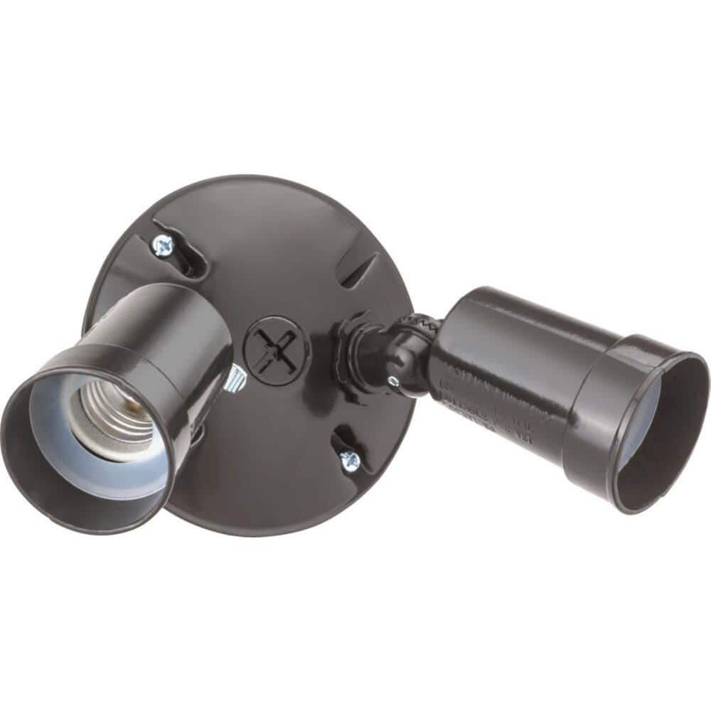 Bronze Dual Head Adjustable Outdoor Flood Light