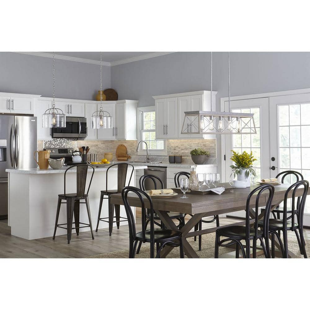 Briarwood Galvanized Steel 5-Light Linear Chandelier
