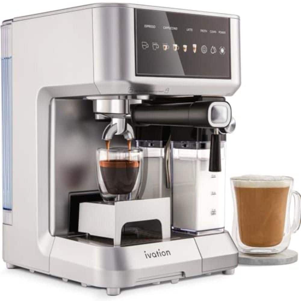 Series 2-Cup Stainless Steel Drip Coffee Maker with Milk Frother, Auto-Clean, Descale, Detachable Reservoir price history on PriceWatchPro