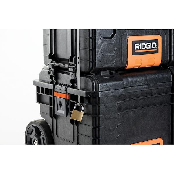 3-pc Quality Ridgid Rolling-Wheel Portable Toolbox Cart Chest Tool-Storage-Box 