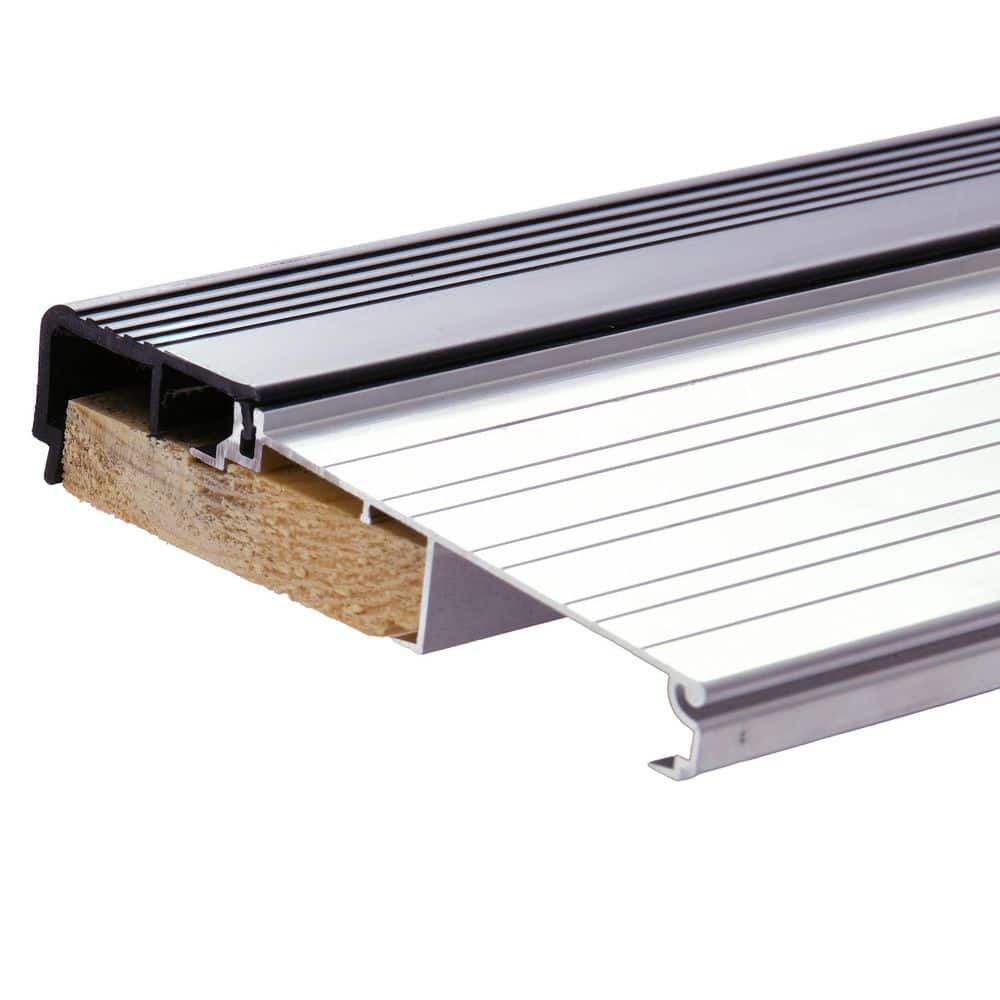 Frost King 5-5/8 in. x 3 ft. Silver& Brown Fixed Sill Threshold