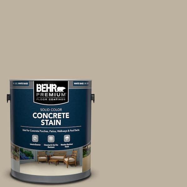 BEHR PREMIUM 1 gal. #PFC-32 Spanish Parador Solid Color Flat Interior/Exterior Concrete Stain