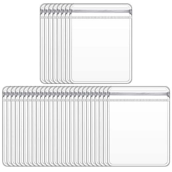 Unbranded PVC Anti Tarnish Jewelry Bags Clear Plastic 3.14 x 4.72 in. Reusable Zipper Pouch for Rings Earrings 100 Pieces