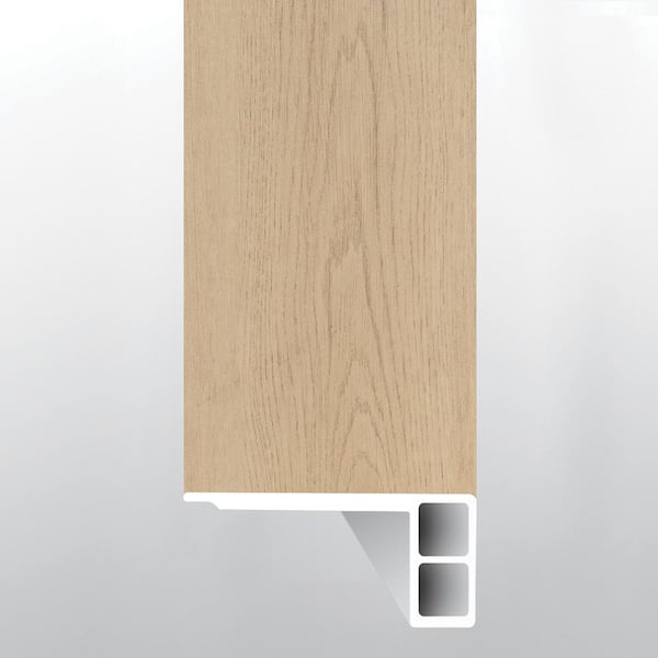A&A Surfaces Bisque Pointe 3/4 in. T x 2.75 in. W x 94 in. L Luxury Vinyl Flush Stair Nose Molding