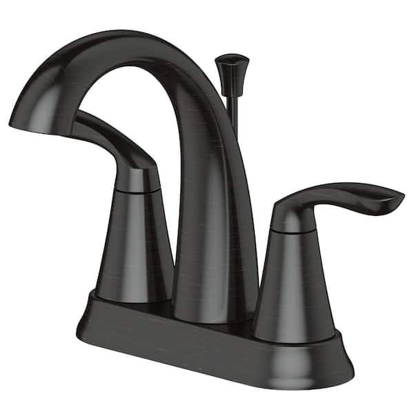 Fontaine by Italia Arts et Metiers 4 in. Centerset 2-Handle Bathroom Faucet with Drain in Oil Rubbed Bronze