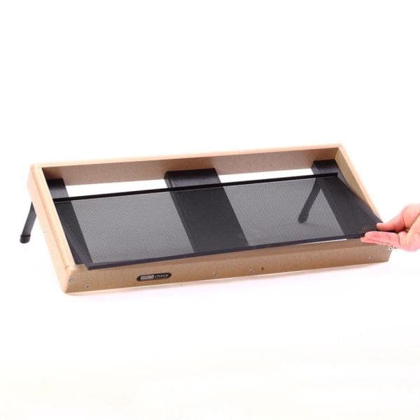 Large Taupe Recycled Plastic Window Mounted Platform Bird Feeder