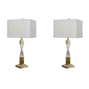 Martin Richard 30 in. Antique Brass Table Lamp (2-Pack)