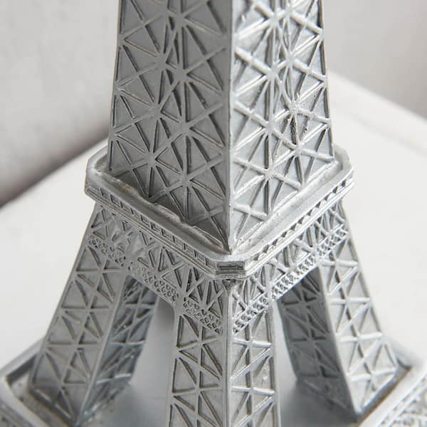 New 7.1 Paris Eiffel Tower Statue Decor Silver Resin Collectible Figurine  Replica Souvenir French Eiffel Tower Decoration Statue