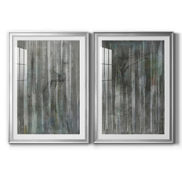 Wexford Home Birch Forest Abstracts I By Wexford Homes 2 Pieces Framed Abstract Paper Art Print 30.5 in. x 42.5 in. .