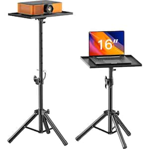 Projector and Laptop Stand with Adjustable Height (22 in. to 36 in.) in Black
