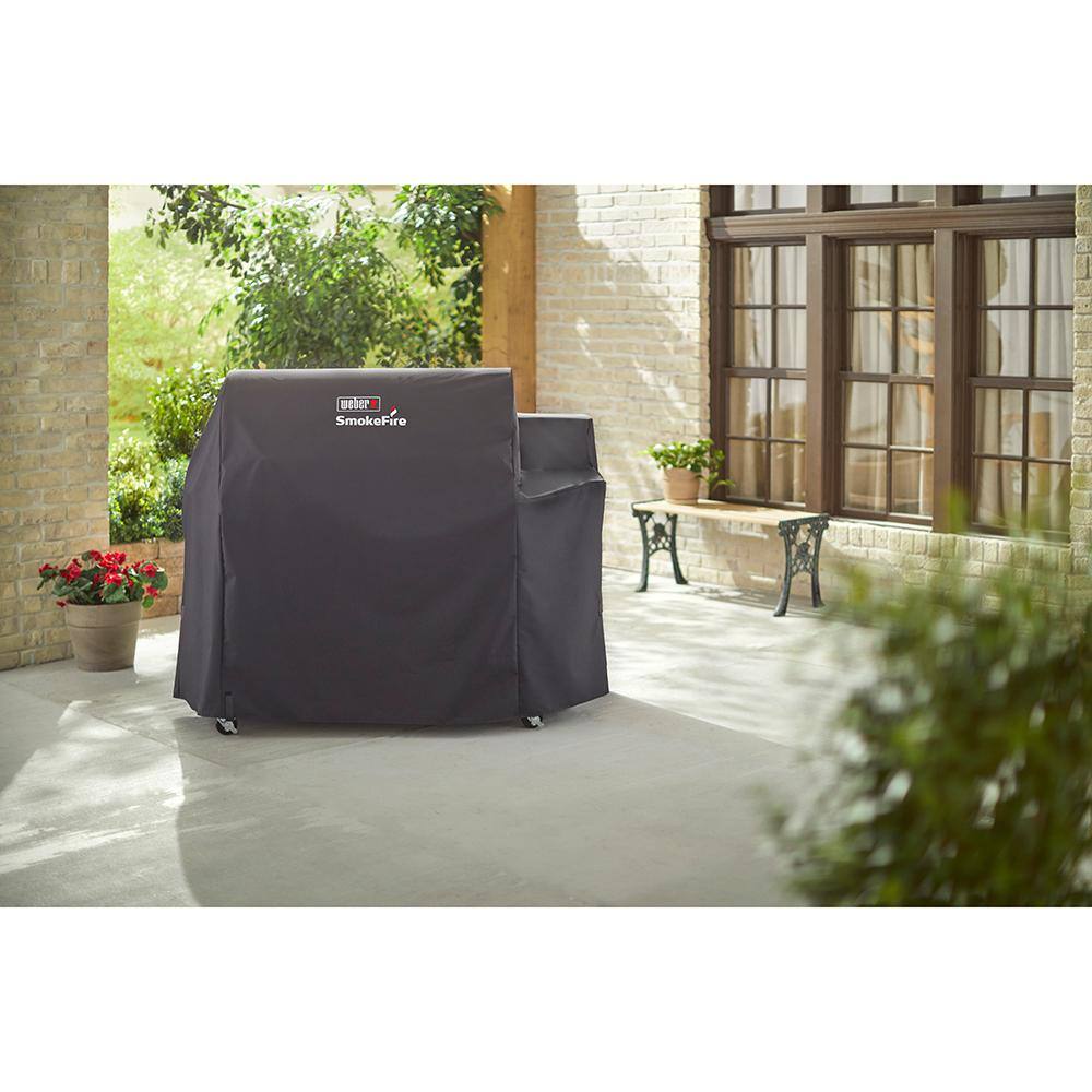 Weber SmokeFire Black Weather Resistant Grill Cover for EX6 Series