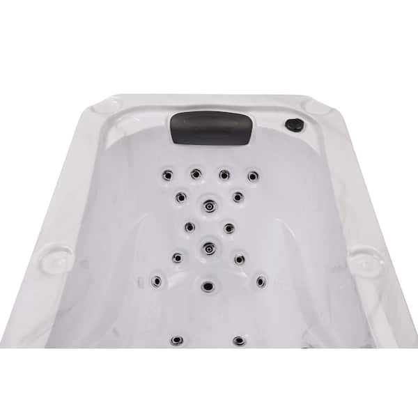 Luxury Spas Solo-1-Person 17 Jet, 240-Volt Lounger Hot Tub in