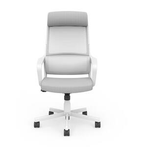 Elkorn Gray Fabric Ergonomic Swivel Office Chair