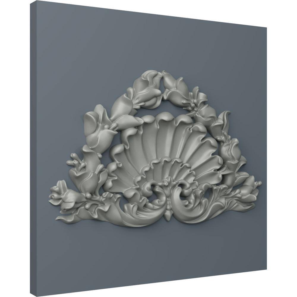 8 1/4" White Polyurethane Shell Center Onlay
