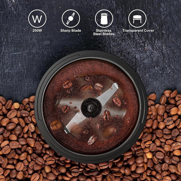 Krups 3 oz. Black Blade Coffee Grinder and Spice Grinder F20342 - The Home  Depot