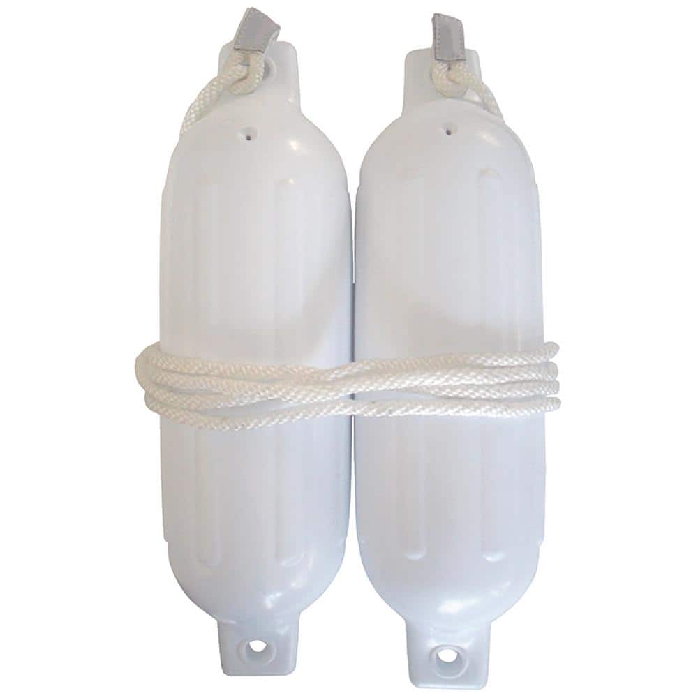 UPC 719249792712 product image for 6.5 in. x 23 in. Twin Eye Fender Kit with 2 Fenders and 2 Fender Lines in White | upcitemdb.com
