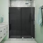 Mirage-X 56-60 in. W x 72 in. H Sliding Frameless Shower Door in Chrome with Tinted Glass