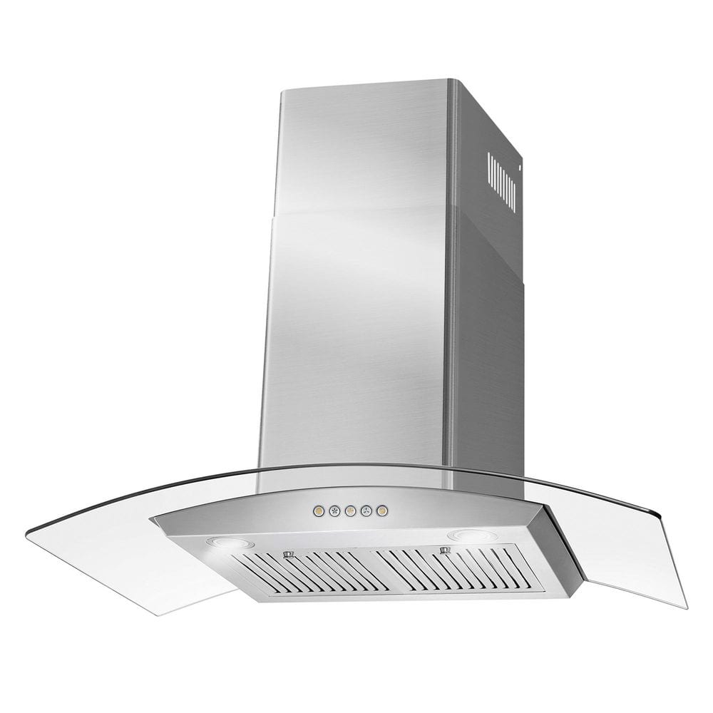 Cosmo 36" Stainless Steel Wall Mount Range Hood with Charcoal Filter