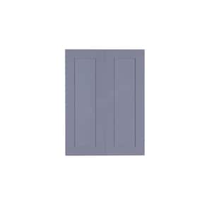 Lancaster Gray Plywood Shaker Stock Assembled Wall Kitchen Cabinet 30 in. W x 36 in. H x 12 in. D
