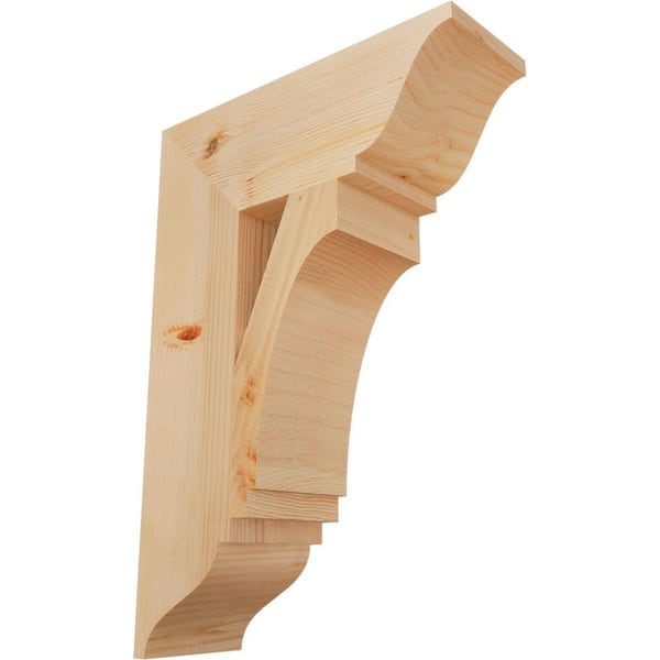 Ekena Millwork 5.5 in. x 26 in. x 18 in. Douglas Fir Imperial Traditional Smooth Bracket