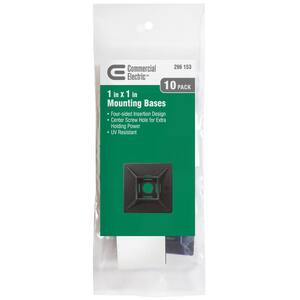 100 Attaches De Fixation Pour Collier De Serrage (saddle Mount) - Noir, Largeur 4.5mm - Lot De 100, Neuf