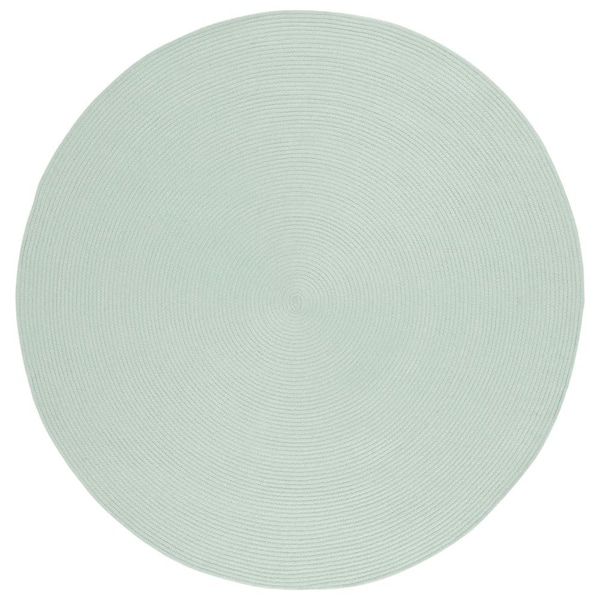 SAFAVIEH Braided Teal 6 ft. x 6 ft. Abstract Round Area Rug