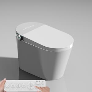 Smart Toilet With Bidet 1.28 GPF Auto Dual Flush U-Shap Bowl Seat Toilet with Remote Control