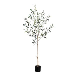 5 ft. Artificial Slim Minimalist Olive Tree