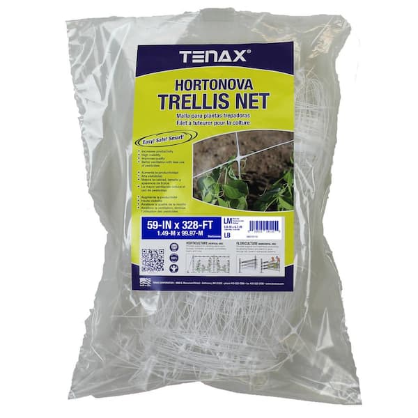 Tenax 59 in. x 328 ft. White Hortonova Plant Trellis Net