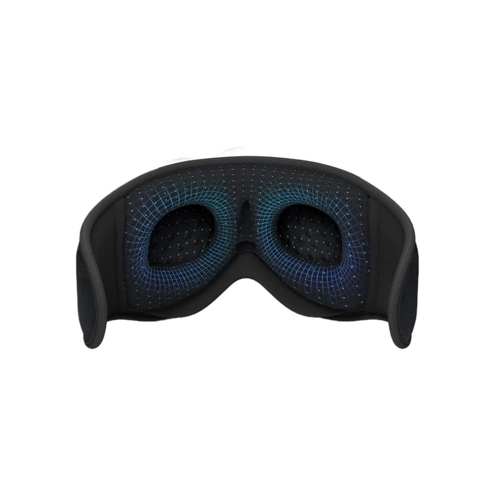 Wudkey Black Sleep Headphones for Side Sleepers Sleep Mask with Bluetooth Headphones Ultra-Thin Stereo Speakers Perfect