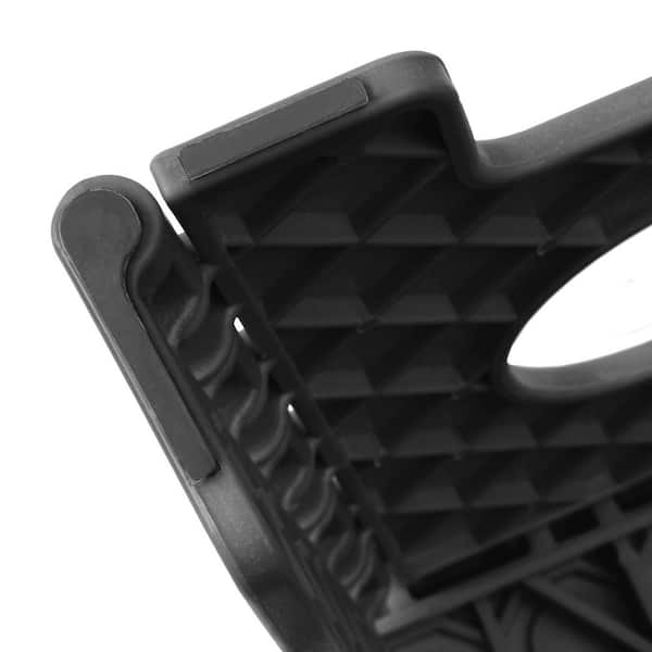 Casafield 18 Folding Step Stool with Handle, Black - Portable