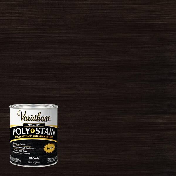 Varathane 1 qt. Black Satin OilBased Interior Stain and Polyurethane