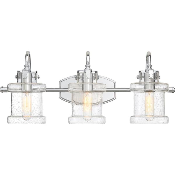 Quoizel Danbury 3-Light Polished Chrome Vanity Light