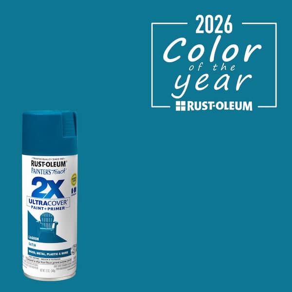 12 oz. Satin Lagoon General Purpose Spray Paint