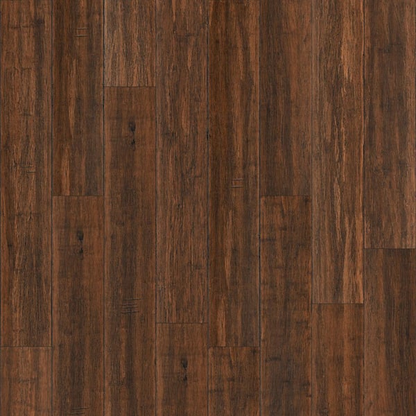 CALI Waterproof Core Copperstone 1/4 in. T x 5-9/16 in. W x 36-1/4 in. L  Wide Click Engineered Bamboo Flooring (14.06 sq. ft) 7204001000