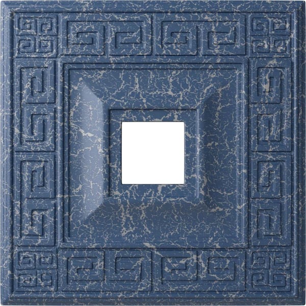 Ekena Millwork 1-1/8 in. x 18 in. x 18 in. Polyurethane Eris Ceiling Medallion, Americana Crackle