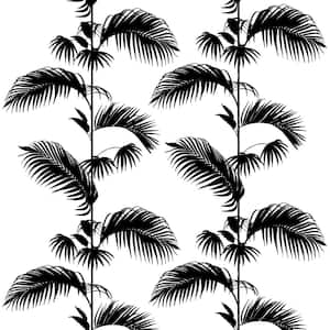Palm Leaf Stripe Peel and Stick Wall Decals (Set of 1)