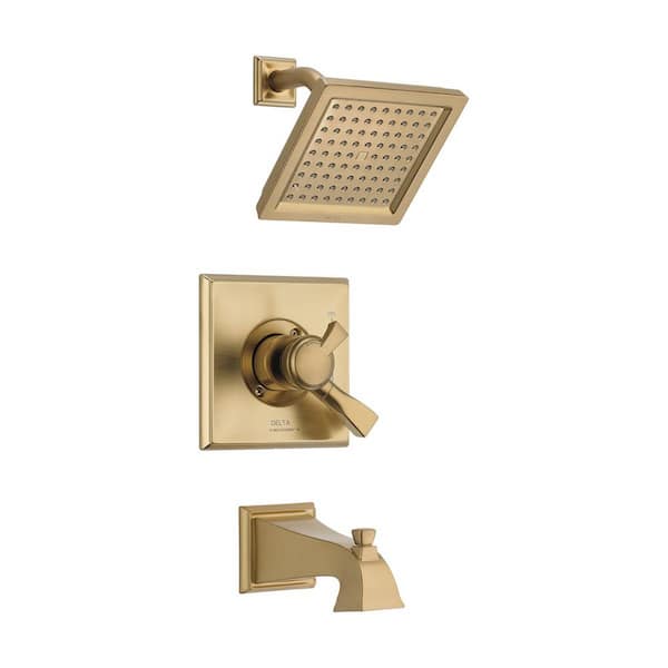 Delta Dryden Gold 1-Handle Tub and Shower Faucet Trim Kit in Champagne Bronze (Valve Not Included)