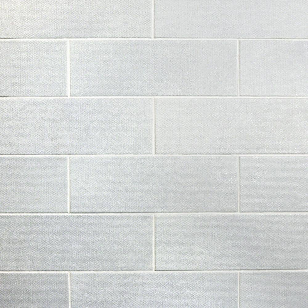 Ivy Hill Tile Piston Camp White 4 in. x 12 in. 7mm Matte Ceramic
