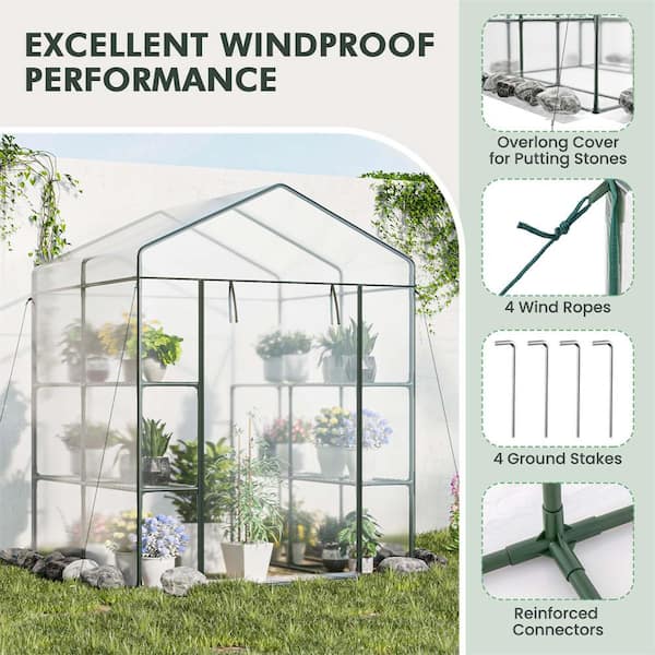 ★スタンダードMiniクッションgreen Amazon.com : Bstrip Mini Indoor Greenhouse with Grow Lights