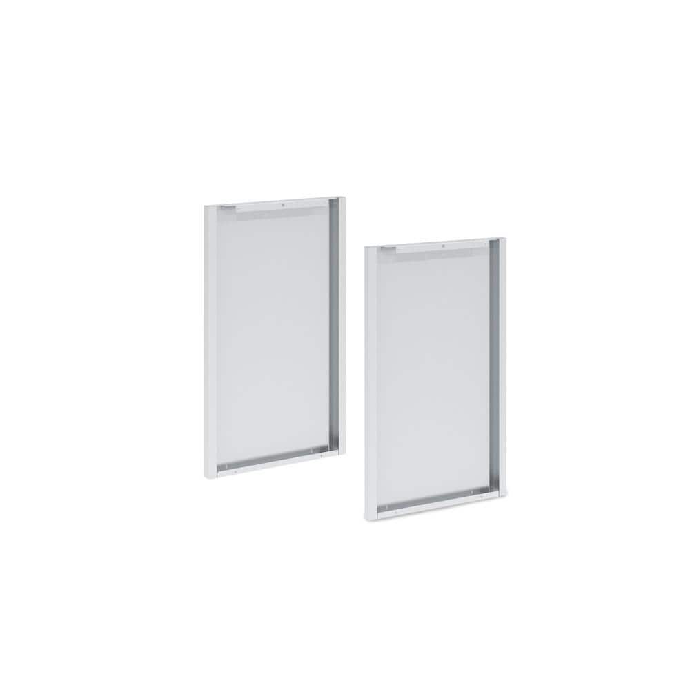 Stainless Steel 90-Degree Corner Cabinet Rear Panel for Built-In Gas Grill