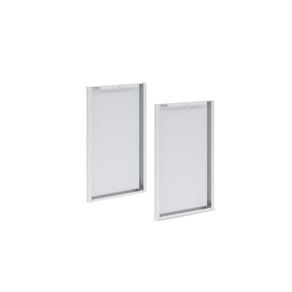 Stainless Steel 90-Degree Corner Cabinet Rear Panel for Built-In Gas Grill
