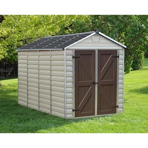 SkyLight 6 ft. x 10 ft. Tan Garden Outdoor Storage Shed
