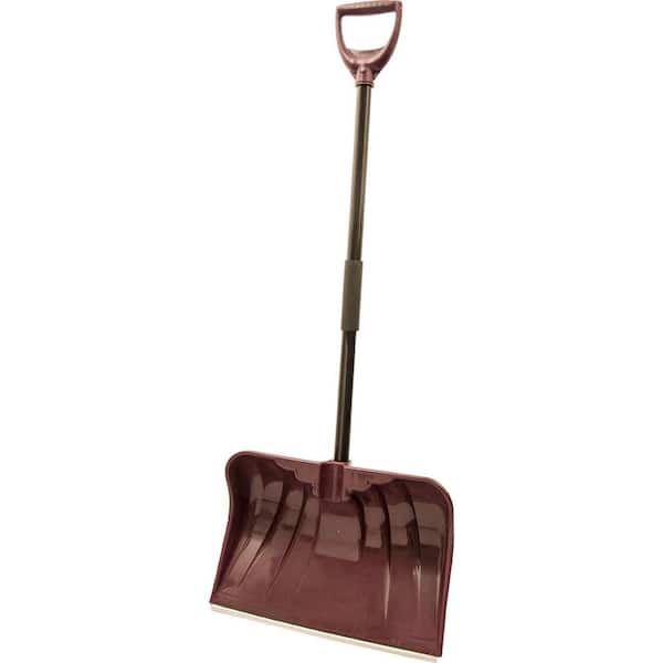 Rugg Manufacturing 20 in. Steel Handle and Poly Combo Blade with Wearstrip Snow Shovel