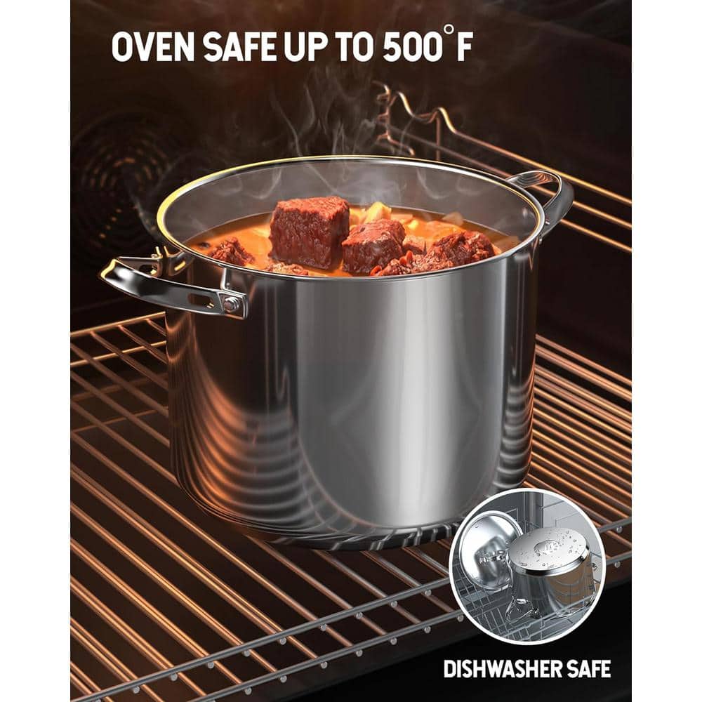 Cooks Standard 8-Quart Stainless Steel Stockpot with Lid