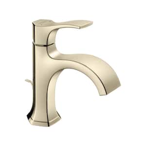 Locarno Single Handle Single Hole Bathroom Faucet in Brushed Nickel