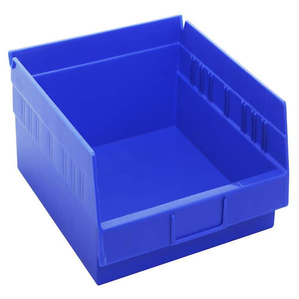 QUANTUM STORAGE SYSTEMS Economy Shelf 9 Qt. Storage Tote in Blue (8-Pack)