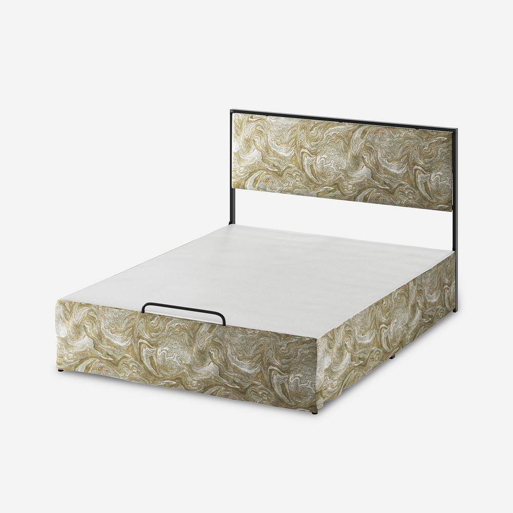Nicky Modern 2 Piece King Bedroom Set with Metal Base-GOLDEN price history on PriceWatchPro